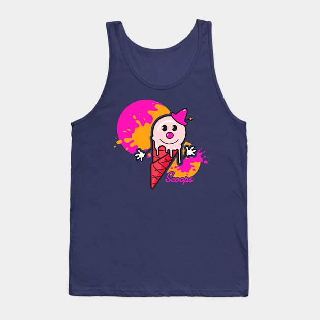 Pop Art for Kids | Scoops | Magenta Tank Top by Royal Mantle